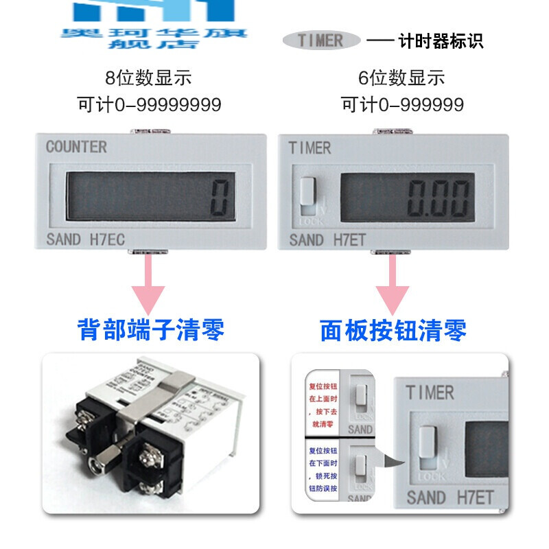 H7EC-FBV六位数显电子冲床计数器 自动感应与精准计时的工业利器